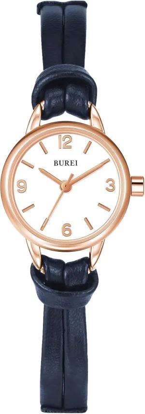 and Black) BUREI Women Simple Leather Strap Watches Small Thin Ladies Quartz Watches Bracelet Band Wristwatch anomie gibe lightness invoke illusion Relogio Feminino,Gift for Women(Brown 