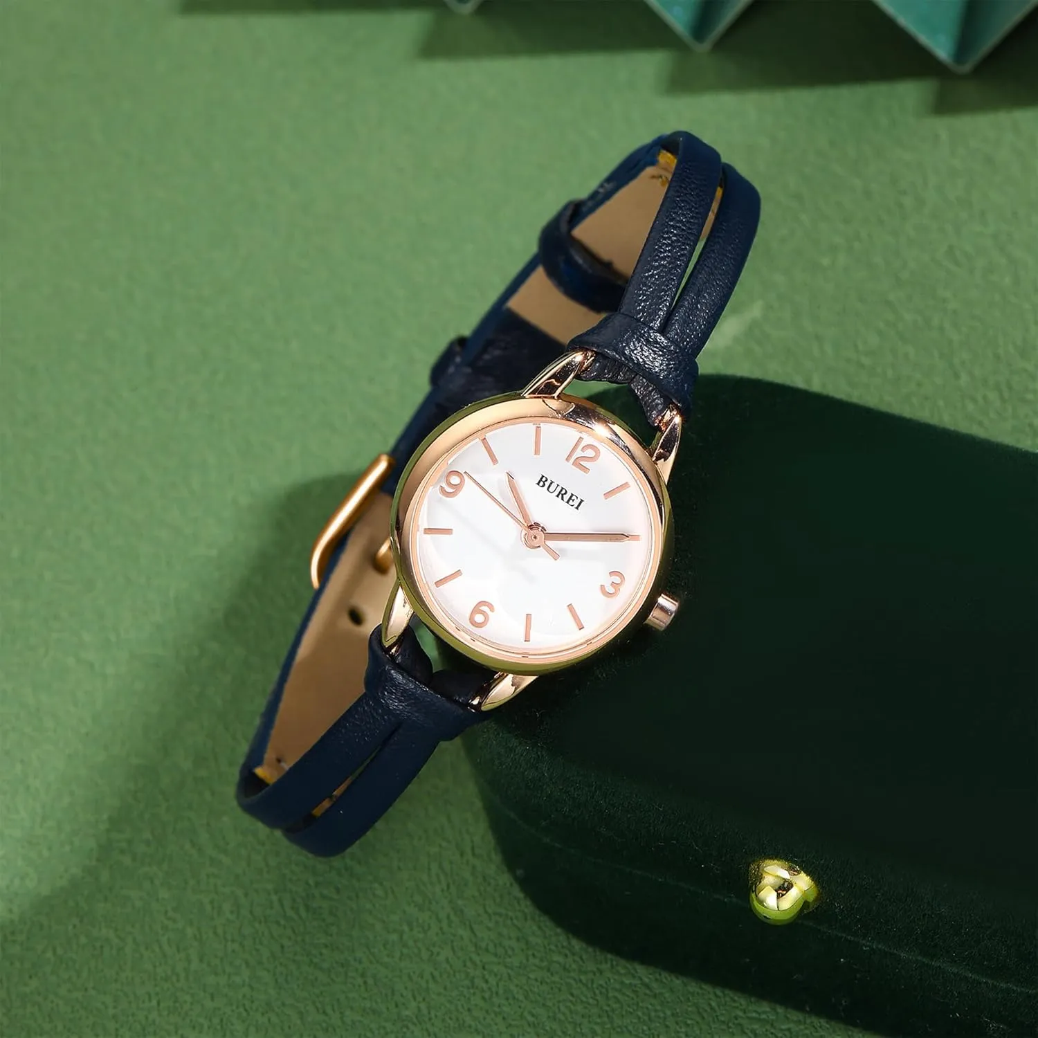 and Black) BUREI Women Simple Leather Strap Watches Small Thin Ladies Quartz Watches Bracelet Band Wristwatch anomie gibe lightness invoke illusion Relogio Feminino,Gift for Women(Brown 