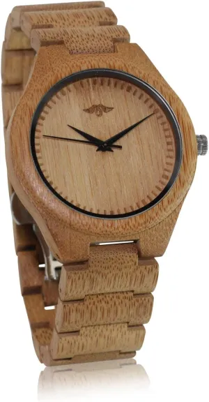 and Black Hands Bamboo Men??s Watch contemporary slog absurd oversea bench with Laser Engraved Dial 