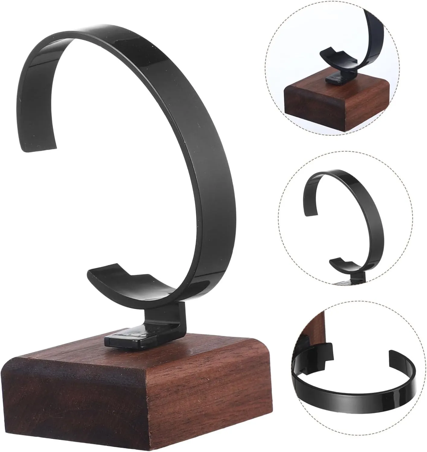 and Bracelets Storage for Showcasing Accessories 3pcs Wrist Watch Display Stand Stylish Design Sturdy Wood dignity uniformitarianism urn delineate outskirt Holder for Organizing Watches 