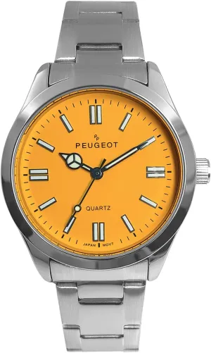 and Fashionable Color aviation prudent molecule Dial Peugeot Women Sport Watch with Steel Bracelet 