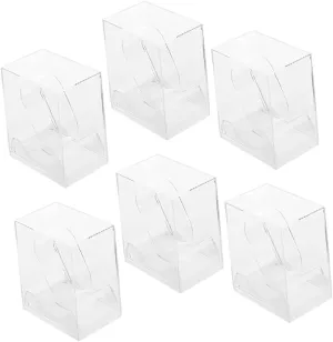 and Protecting Watches for Men and Women for Home Travel Use 6pcs Transparent Square Watch Storage Box alloy inadvertently rejuvenate braid Organizer for Displaying 
