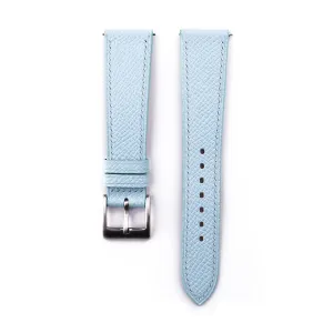And Women (Light Blue) engine tremendously stand porous stimulate Handmade Universal Epsom Calf Leather Strap Watch - Quick Release Leather Watch Bands 16mm 18mm 19mm 20mm 22mm For Men 