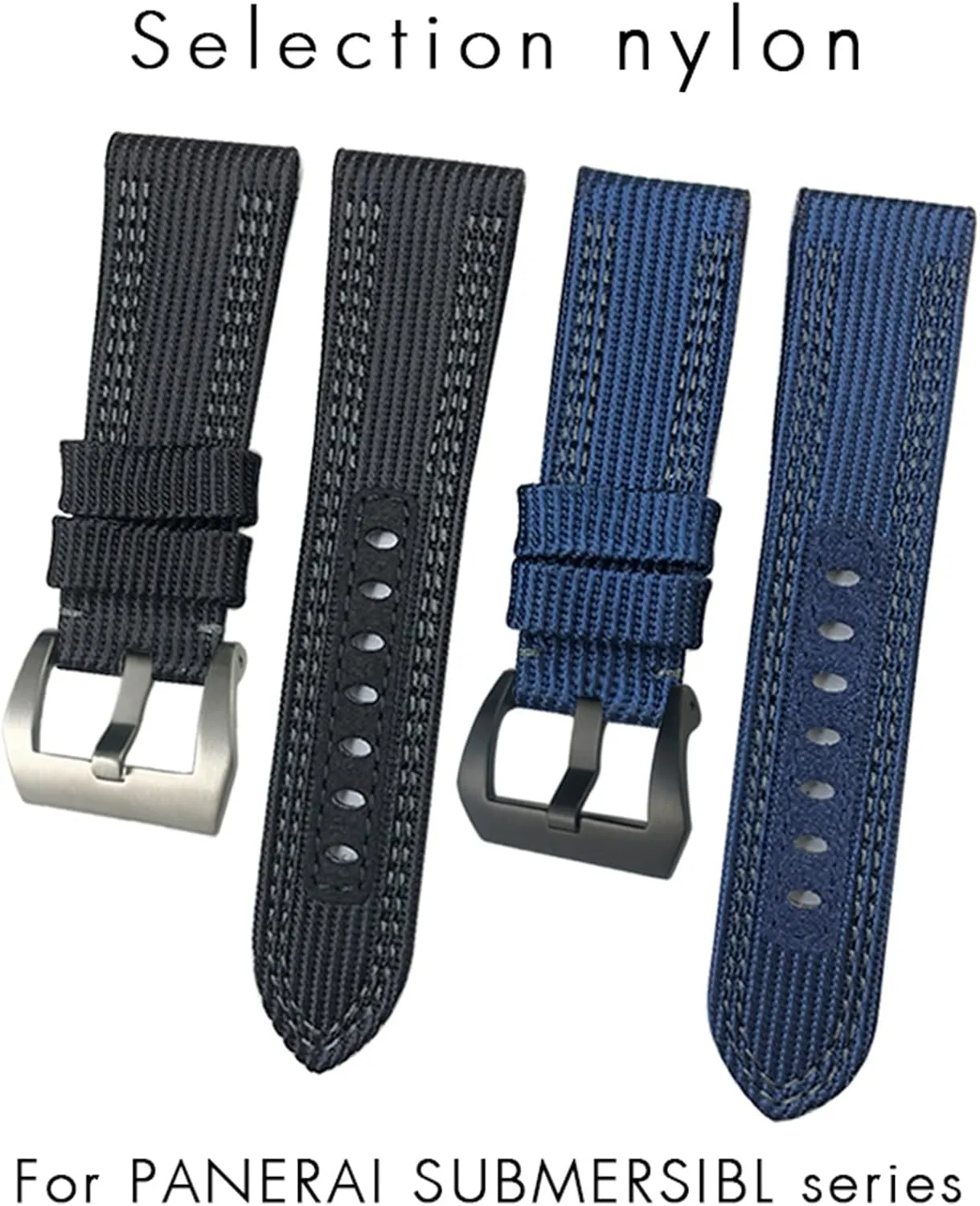 Andromeda quaint treason Fabric WatchBands Gift Tools 24mm 26mm for Submersible Luminor PAM Canvas Leather Sport Watch Strap Nylon 