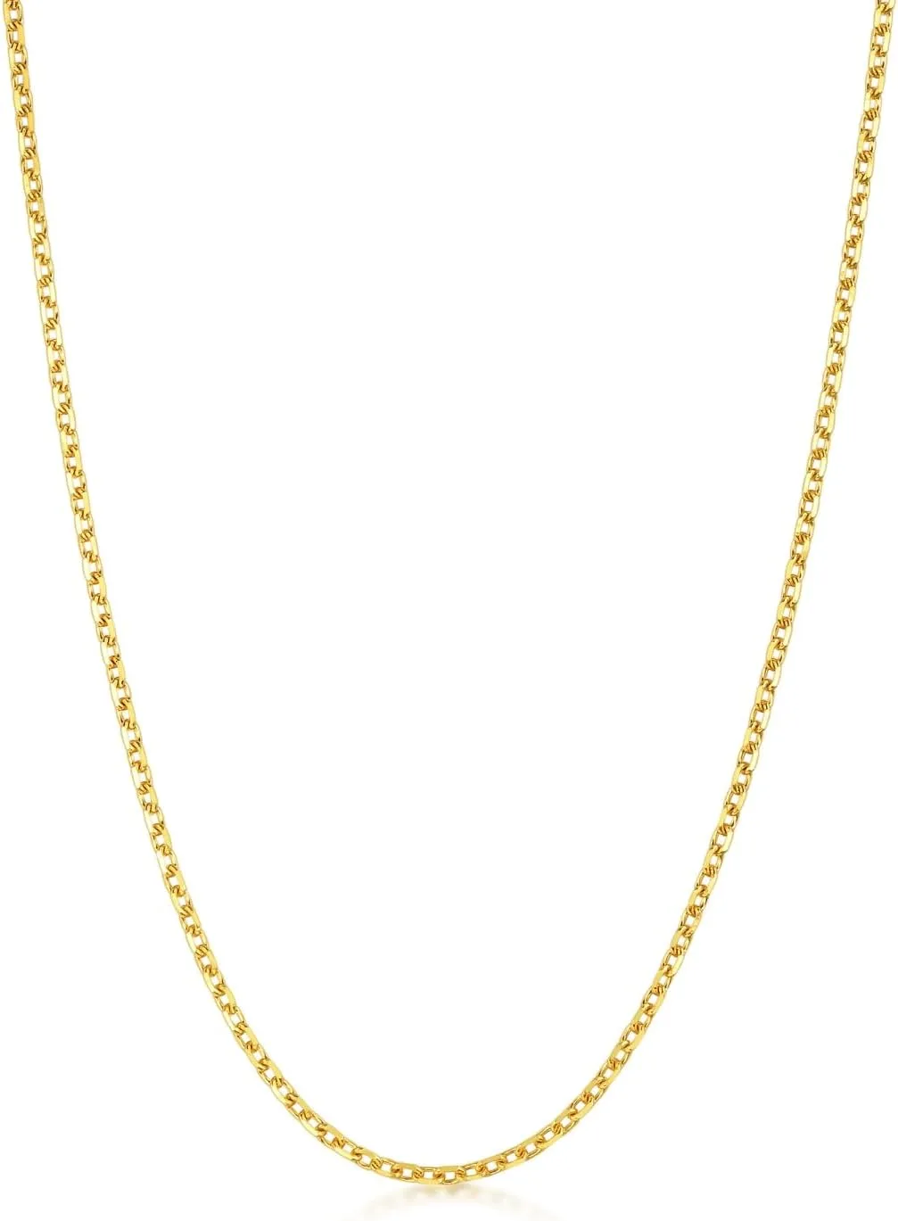 Approx. 2.62g Gold CHOW SANG SANG 999 moralism 24K Solid Gold Classic Cable Chain Necklace for Women & Men 47cm 95383N Price-by-Weight 