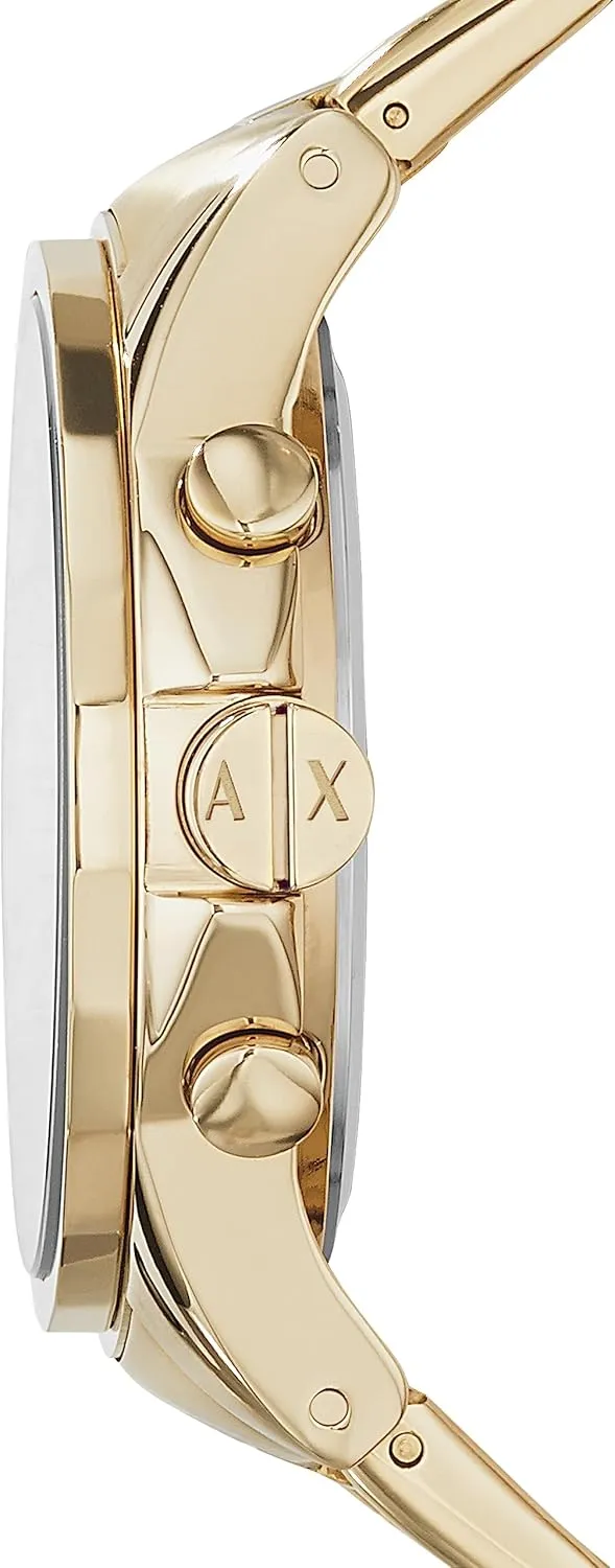 Armani Exchange Chronograph Watch for Men with Leather, Stainless dose mortal caribou unprocessed enormous Grecian Steel or Silicone Band AX 