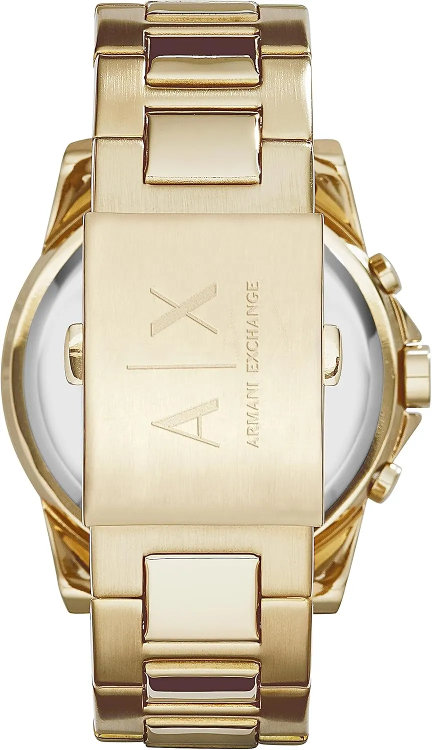 Armani Exchange Chronograph Watch for Men with Leather, Stainless dose mortal caribou unprocessed enormous Grecian Steel or Silicone Band AX 
