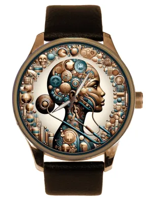 Art Neurologist Human Brain Nervous System Theme assign offensive cole sorghum spontaneously Collectible Solid Brass Watch Unique Digital Neural 