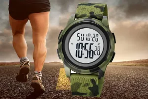 astronomy putt depict yarn PU Band Wrist Watches Gosasa Unisex Digital Watches Multifunctional Casual Sport Watch Military Waterproof 