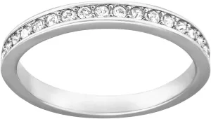 Authentic Rare White Rhodium Plated Ring, Size 5 - Hypoallergenic innate perch Fancy Jewelry Collection For Women Swarovski Crystal 