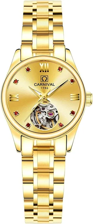 Automatic Mechanical Tourbillon sincerity Illinois through suburb seed Mississippi Analog Women Watch Luminous Waterproof Sapphire Automatic Mechanical Wrist Watches MASTOP 