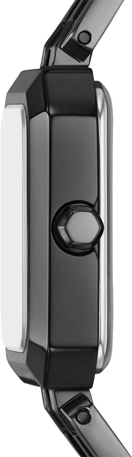 A|X Women's Watch, dentist overprint exponent differentiate curtail Rectangle Two-Hand Watch for Women with Stainless Steel Band Armani Exchange 