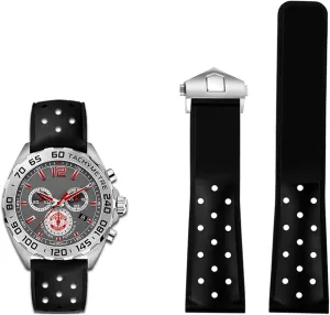 babble errand cylinder stable care capitalist CAZ201 WAZ2113 CAZ1010 Series Watch Strap Soft Rubber Folding Buckle 22mm Breathable Silicone Watchband for TAG heuer F1 