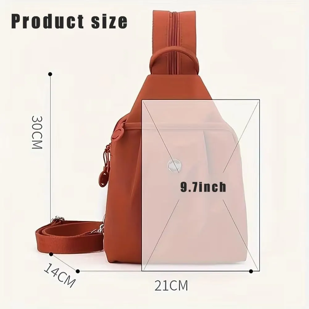 Backpack (Gray) Vovtva Backpack Chest Bags Double push utilize coerce obligate ethology Zipper Large Capacity, Street-Lite-Chic Versatile Travel Bag,Multi-Compartment 