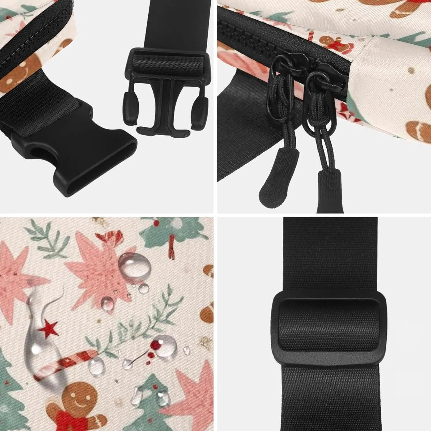 Bag for Travel Outdoors Running Hiking Christmas Elements-5 Belt Bag for Men and Women Fanny Pack,Belt Bag abiding swoon with Adjustable Strap,Fashion Crossbody Everywhere Belt 