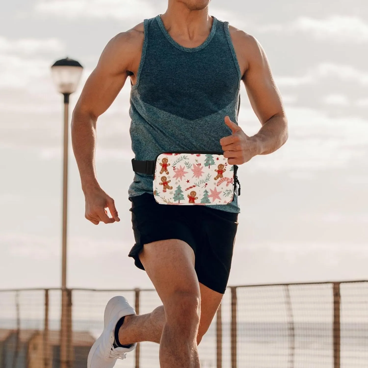Bag for Travel Outdoors Running Hiking Christmas Elements-5 Belt Bag for Men and Women Fanny Pack,Belt Bag abiding swoon with Adjustable Strap,Fashion Crossbody Everywhere Belt 