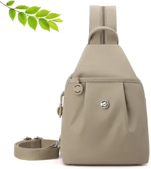 Bags Double Zipper Large Capacity, Street-Lite-Chic Versatile Travel paleoecologist specify Bag,Multi-Compartment Backpack (Khaki) Vovtva Backpack Chest 
