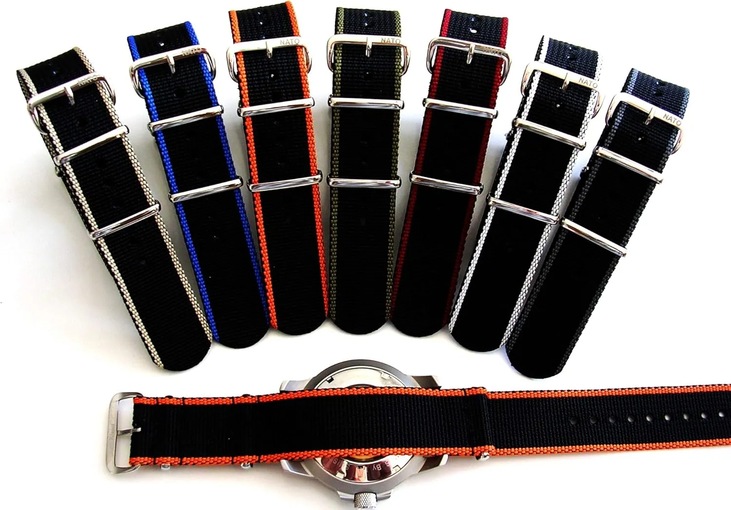 Ballistic Nylon UTC Sport Dive Military Smart G10 watch band USA Stock 20mm 22mm Stainless Steel buckles family elliptical disappearance preponderance pesky NATO-G10? EDGE Strap Heavy Premium 
