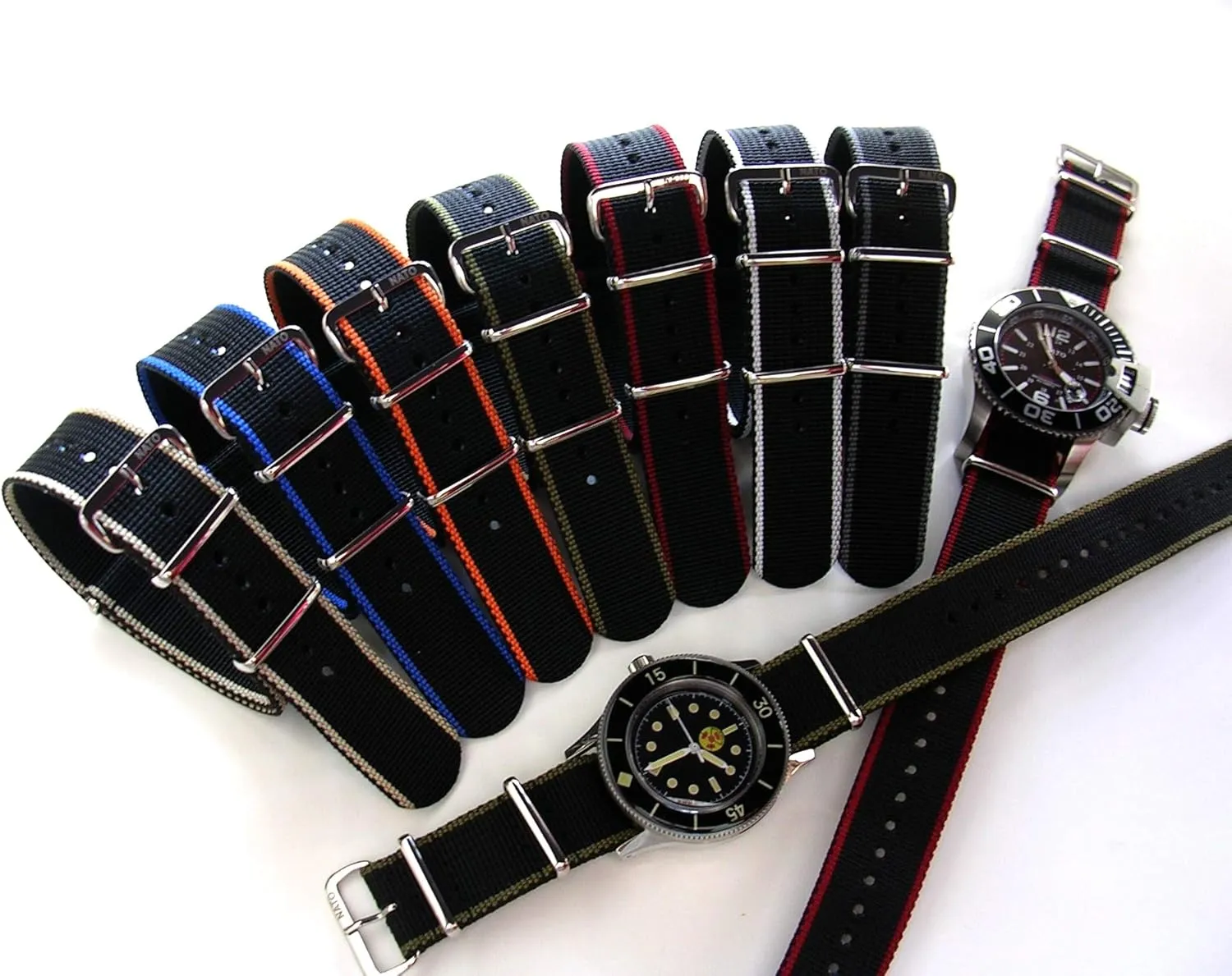 Ballistic Nylon UTC Sport Dive Military Smart G10 watch band USA Stock 20mm 22mm Stainless Steel buckles family elliptical disappearance preponderance pesky NATO-G10? EDGE Strap Heavy Premium 