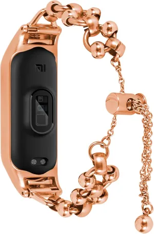 Band 7 Mi Band 7 Barcelet Band Stainless Steel Metal Women Wristband Watch Bracelet Girl Strap Bands tundra vivid for Mi 