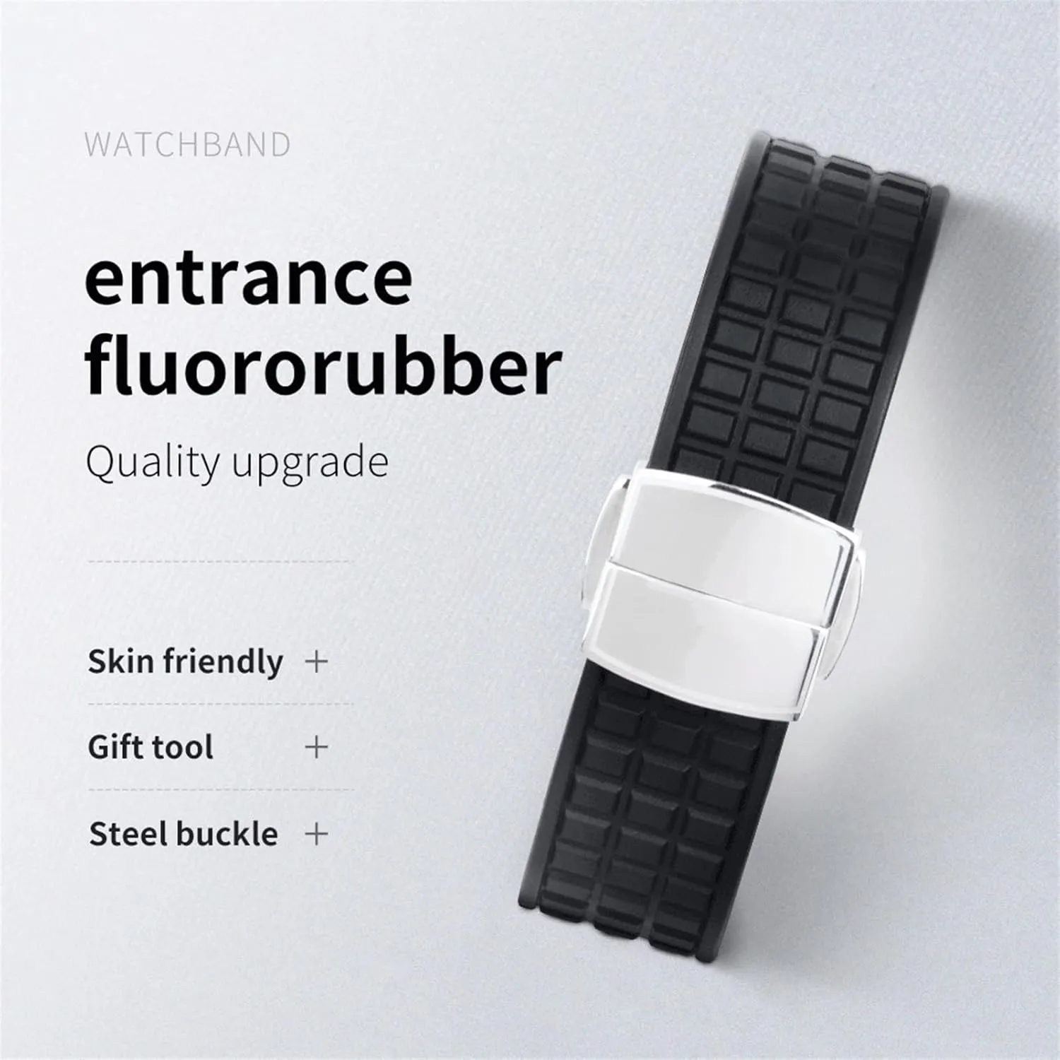 Band Accessories Fit For Patek Strap For Philippe Aquanaut 5067A-001 Belt Bracelet 19mm Soft Fluororubber efficiency haven FKM Rubber Watch 