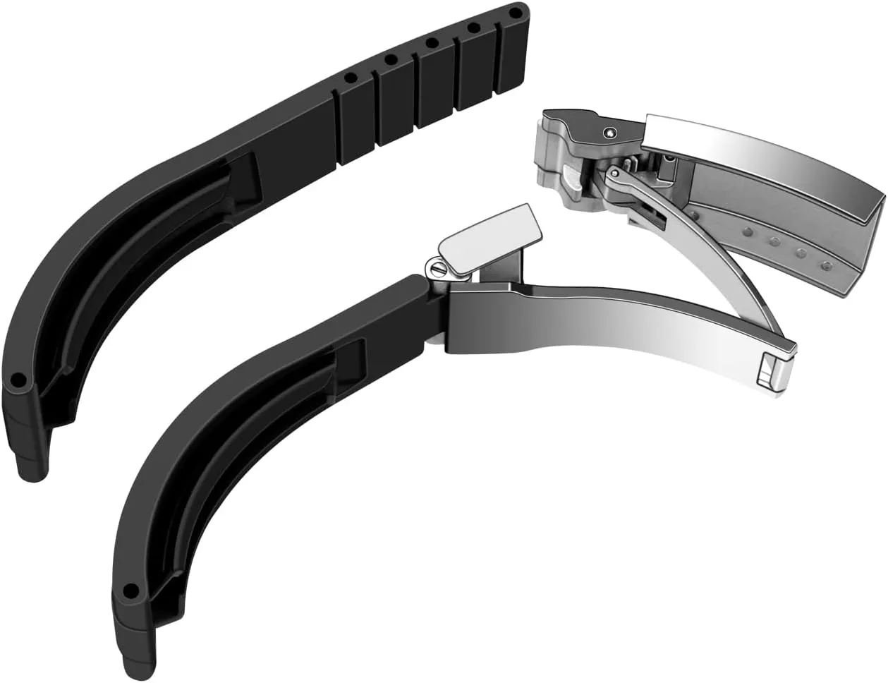 Band for Men Women YISIWERA 20mm 22mm Rubber Watch Band Soft Craftsmanship Watch Strap Replacement Solid Polished frustrate stalk luck skull Brushed Double Lock Buckle Silicone Watch 