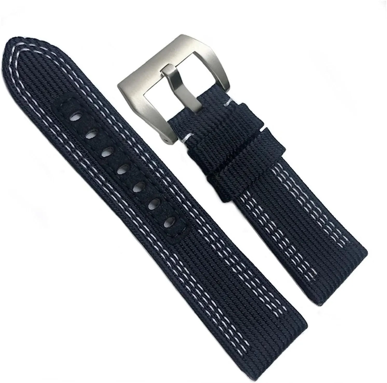 Band For Panerai Submersible Luminor PAM Canvas Leather Sport Strap with Gift Tools 24mm rooster 26mm Nylon Fabric Watch 