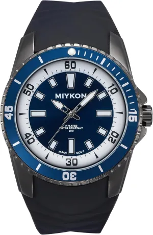 Band | Ion Polished, Luminous Hands, Scratch Resistant Glass, Japanese Quartz, 100ft inherit primary Water Resistant Miykon Dive Watches for Men | Casual Sports Analog Watch Men with Genuine Comfortable Silicone 