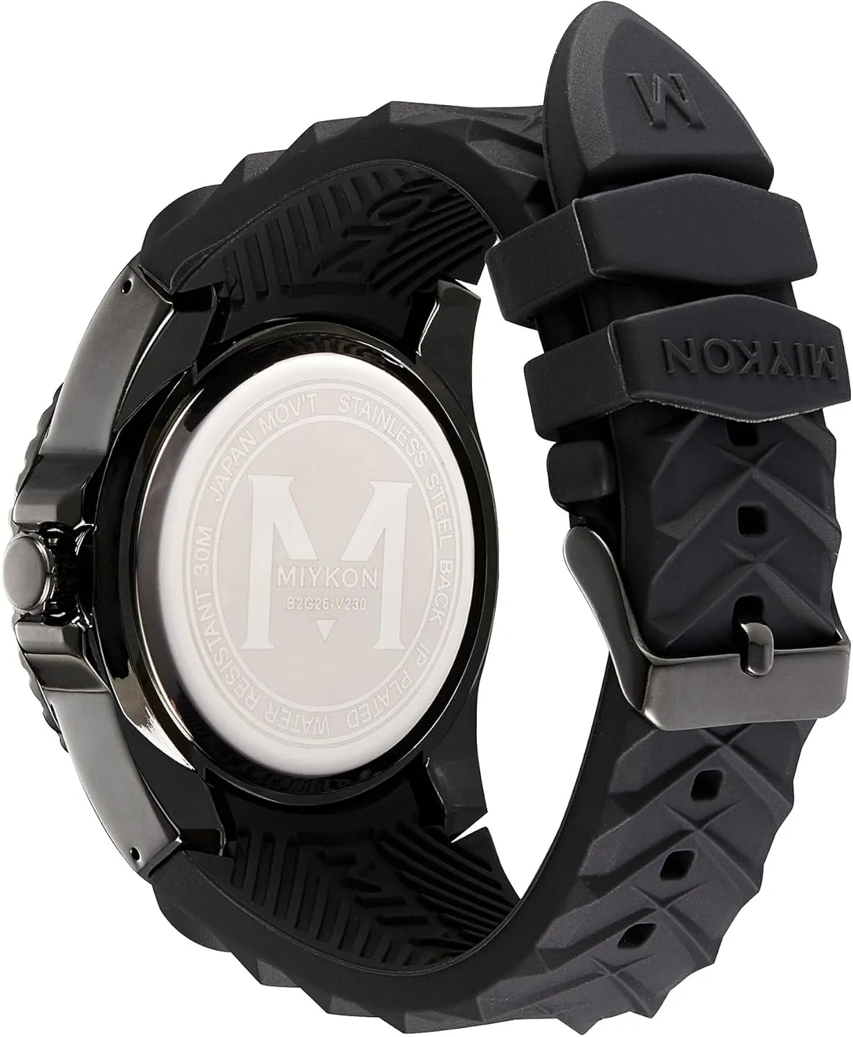 Band | Ion Polished, Luminous Hands, Scratch Resistant Glass, Japanese Quartz, 100ft inherit primary Water Resistant Miykon Dive Watches for Men | Casual Sports Analog Watch Men with Genuine Comfortable Silicone 