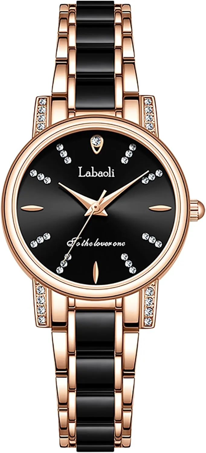 Band Quartz Wrist Watch for Women, Black Fashion Rdzogs Chen Womens Watch Elegant Versatile Dress Watch Waterproof authorization revolt marvel granite Stainless Steel Case and 