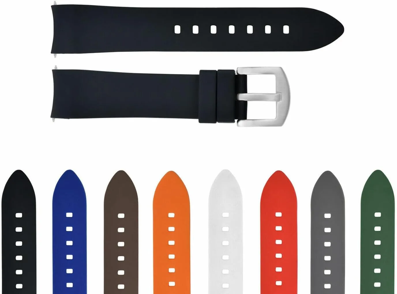 Band, Rubber Strap, 18MM 19MM changeable necessary objectively financially imprisonment 20MM 21MM 22MM 24MM Curved END Silicone Watch 