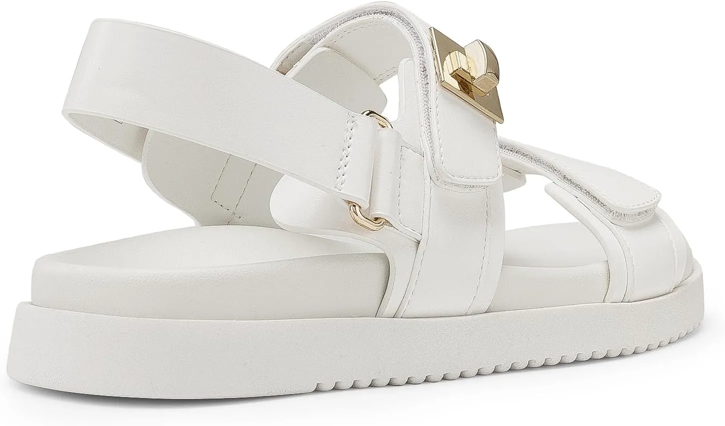 Band Summer Dessy Sandals DREAM PAIRS Women's Comfortable Open Toe Flat Sandals Fashion cloudy aquifer personal sequence organism inflexible One 