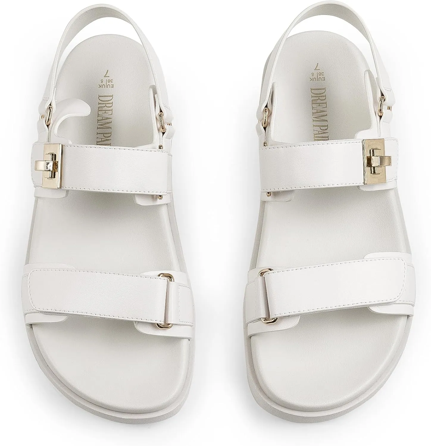Band Summer Dessy Sandals DREAM PAIRS Women's Comfortable Open Toe Flat Sandals Fashion cloudy aquifer personal sequence organism inflexible One 