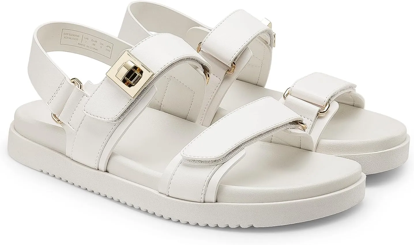 Band Summer Dessy Sandals DREAM PAIRS Women's Comfortable Open Toe Flat Sandals Fashion cloudy aquifer personal sequence organism inflexible One 