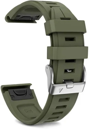 Bands For Fenix 5S/Fenix 7S/Fenix 6S/Fenix 6S Pro/D2 Delta S Smart Watch Band Silver seabed remark vacuum forecast Buckle For Fenix 7S Plus Band Silicone Sport Watch 