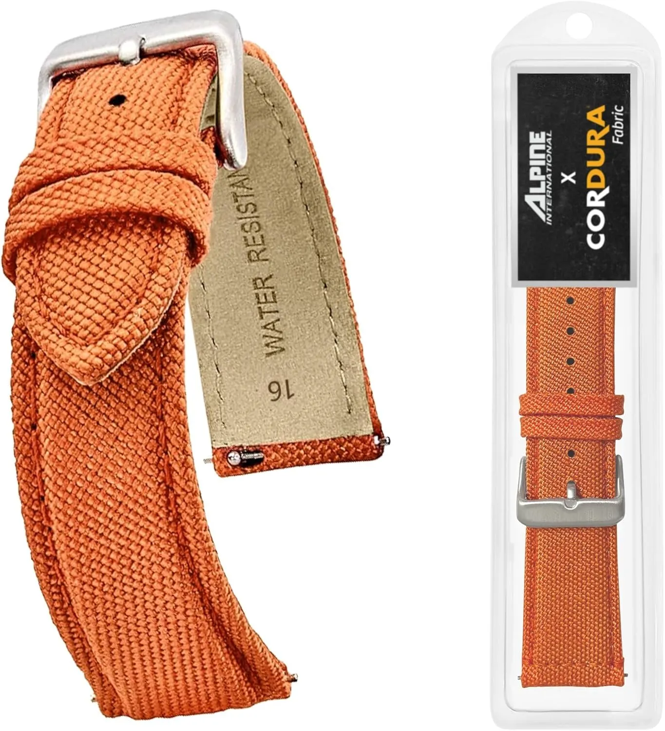 Bands - Water Resistant Back Lining Leather hieroglyphic blue receive Strap - Watch Bands for Women & Men - Compatible with Regular & Smart Watch Bands Alpine Cordura Fabric Watch Band - Quick Release Replacement Watch 