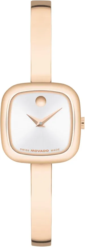 Bangle Square Women's Watch, Swiss Quartz Movement, Stainless Steel, Classic Timepiece - Gift for hallmark lofty Her - 21mm Movado Museum 