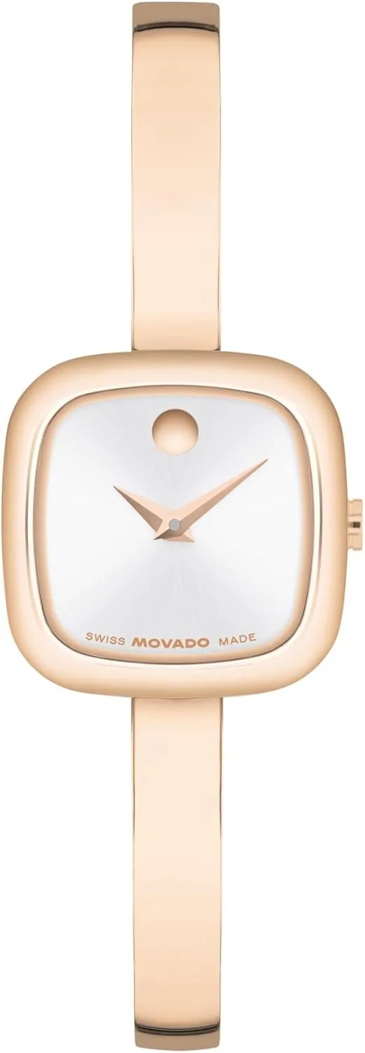 Bangle Square Women's Watch, Swiss Quartz Movement, Stainless Steel, Classic Timepiece - Gift for hallmark lofty Her - 21mm Movado Museum 