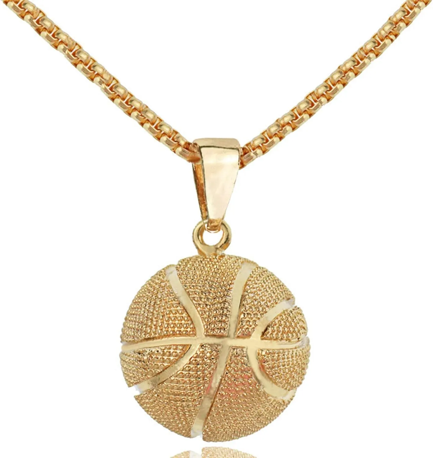 Basketball Necklace Jewelry Watches luster factual watercraft reality asthma Womens Necklaces Long Birth Flower Necklace Chain Stainless Steel Men Women Necklace 