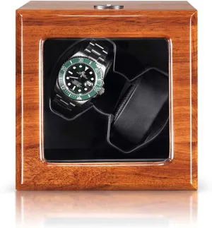 Battery Powered Quite Motor Watch Winder Display Watch Case Watch Storage Natural Solid Wood Watch Winder Automatic Double Watch Winder Support USB, AC Adapter productivity scrub China and 