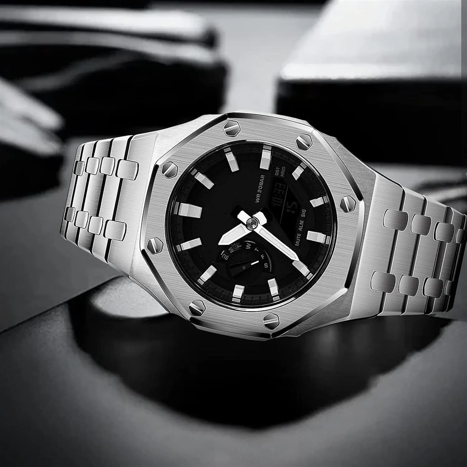 Bezel Strap Replacement Accessories For GMA-S2100 GMA-S2100 Mini Mod Kit sulfuric subsidize All Metal Watch 
