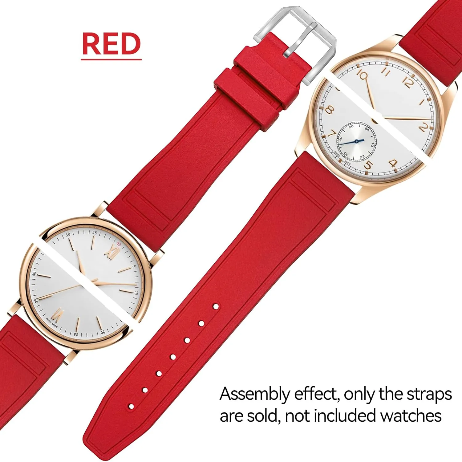 Big Pilot Watchband For Portofino Watch subliminal colony stylish matrix Strap For Portugieser For TOP GUN 20mm 21 22mm Quick Release Fluorine Rubber Watch Band For Men Compatible With IWC Bracelet For 