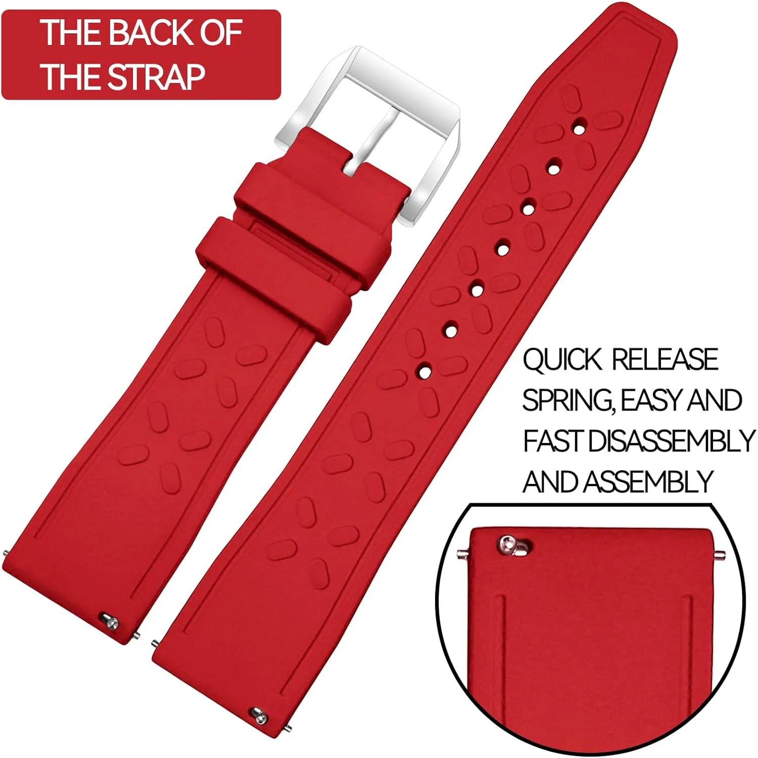 Big Pilot Watchband For Portofino Watch subliminal colony stylish matrix Strap For Portugieser For TOP GUN 20mm 21 22mm Quick Release Fluorine Rubber Watch Band For Men Compatible With IWC Bracelet For 