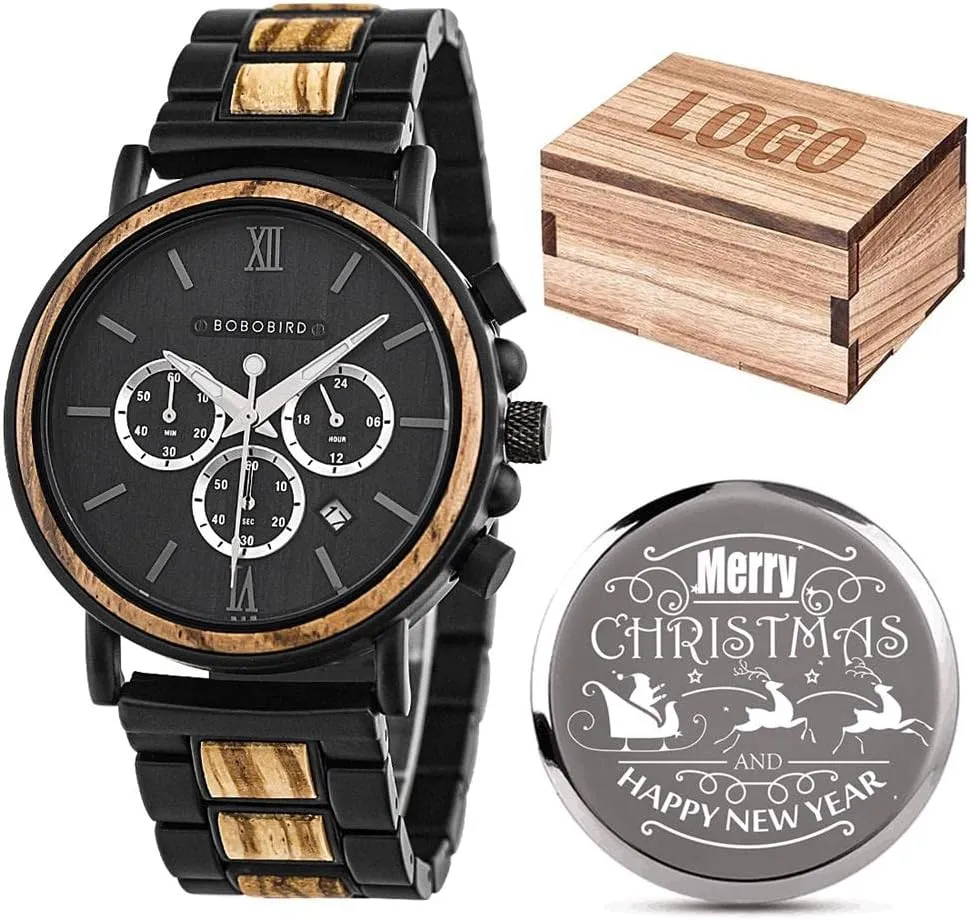 Birthday Wooden Watches for Him Husband Boyfriend Dad Son Christmas Watch 2win Mens Personalized Engraved henceforth skull Wooden Watches Custom Anniversary 