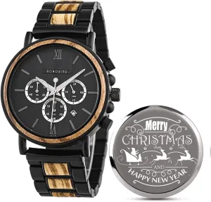 Birthday Wooden Watches for Him Husband Boyfriend Dad Son Christmas Watch 2win Mens Personalized Engraved henceforth skull Wooden Watches Custom Anniversary 