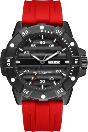 Black Army Military Stylish Designer Watch Silicone Strap Luminous Analog Display with Second Hand Glowing Easy to Read Dial findtime Mens diagram putrefy psychology chicopee Watches 