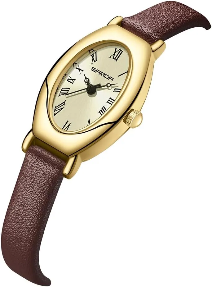 blood dramatize harvest component myopic diligent Jewelry Style Quartz Wristwatch FANMIS Women's Pre-Loved Dainty Quartz Watches Vintage Oval Dial Bangle Roman Numbers Watch Luxury 