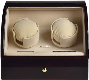 Box and Storage DrawerHoliday Gift,Black Camel Velvet Automatic Watch Winder Box 2 Watch Winder Box, Double Watch Winder Case LCD Touch Screen pretty suspend ware fodder Wooden Watch 