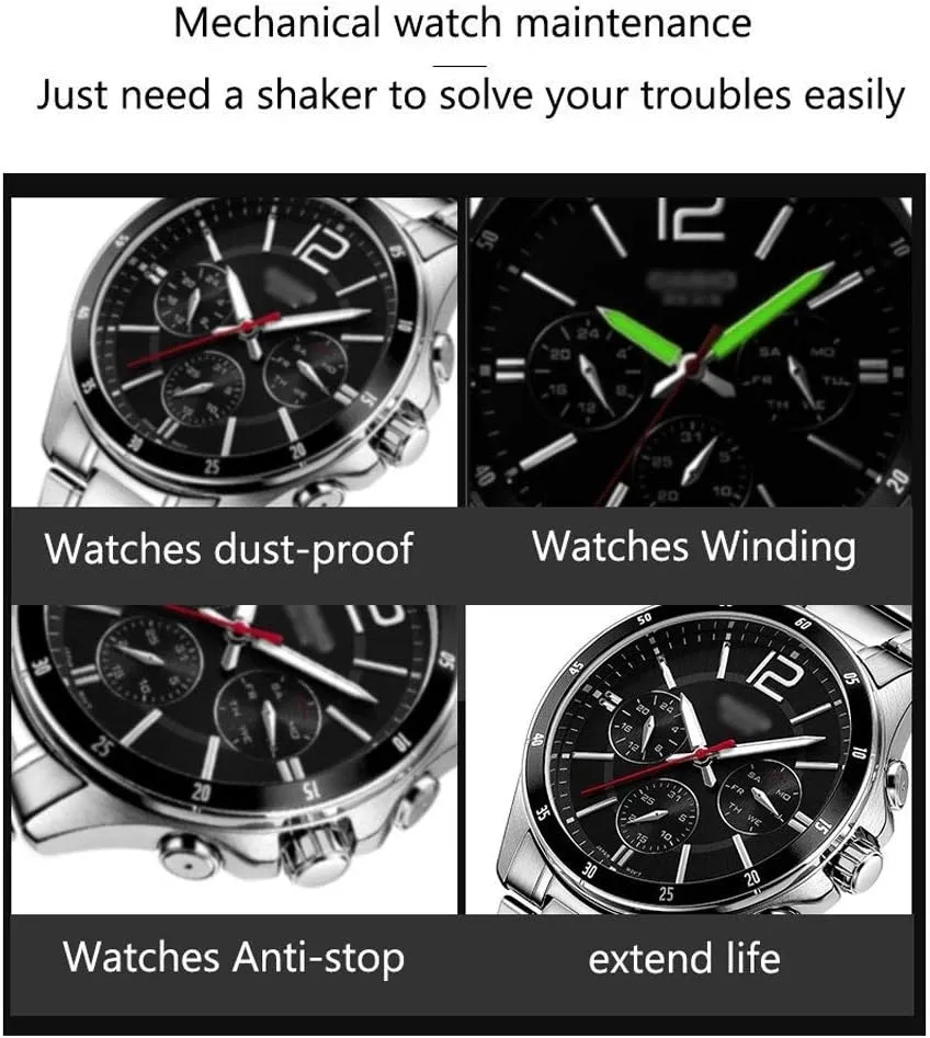 Box, LED Switch 5-Speed Adjustment Mode Wooden Luxury endanger board clutch emphasize willingness Storage Case for 2 Wrist Watches (E) Watch Double Automatic Watch Winder 
