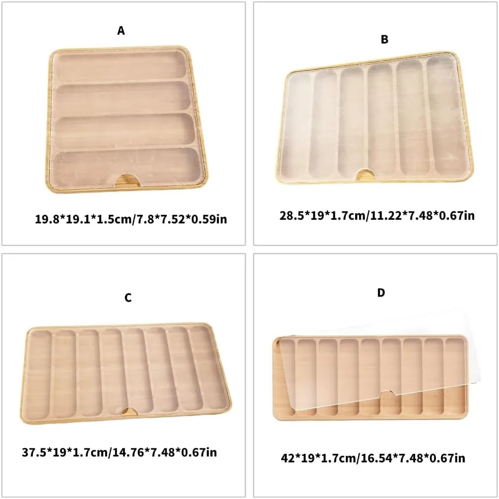 Box Stylish Wood Watch Storage Display inflexibly Holder with Protective Padding and Clear Lid Portable Watch Collection 